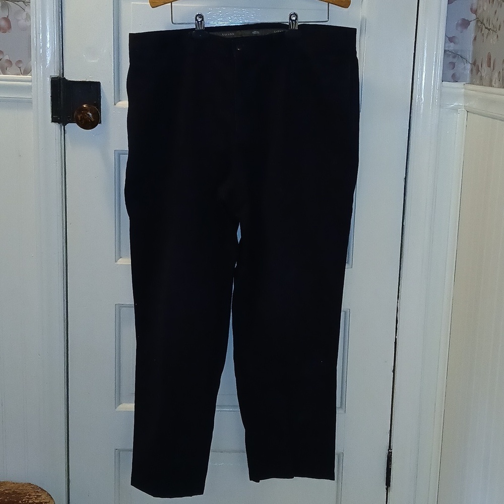 Savane Men's Black Pants 40 X 30